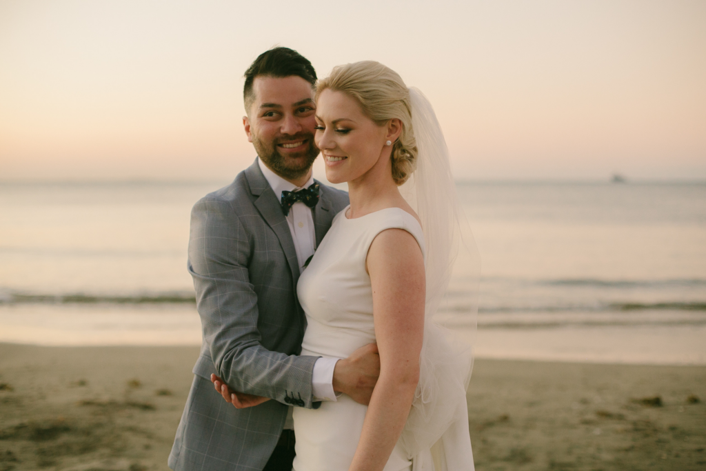 White wedding photoshoot at Hilton Fiji Beach Resort and Spa by Cheer Wedding Photography