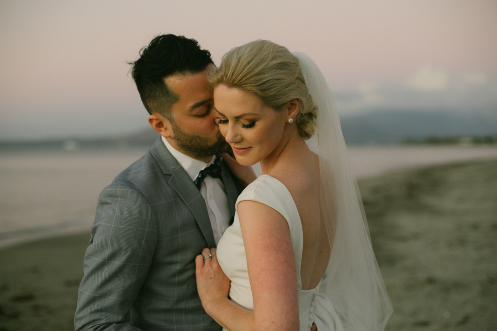 White wedding photoshoot at Hilton Fiji Beach Resort and Spa by Cheer Wedding Photography