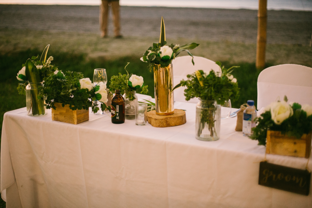 White wedding photoshoot at Hilton Fiji Beach Resort and Spa by Cheer Wedding Photography