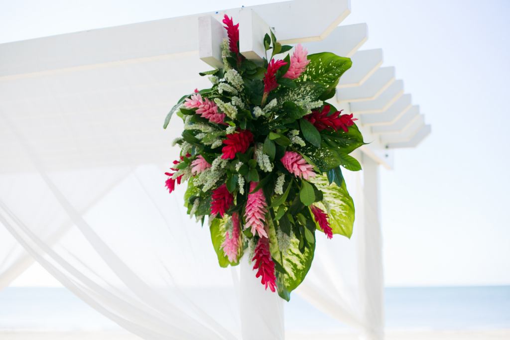 White wedding photoshoot at Hilton Fiji Beach Resort and Spa by Cheer Wedding Photography