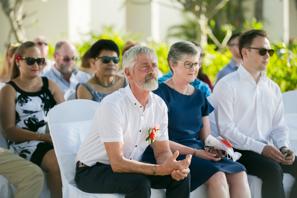 White wedding photoshoot at Hilton Fiji Beach Resort and Spa by Cheer Wedding Photography