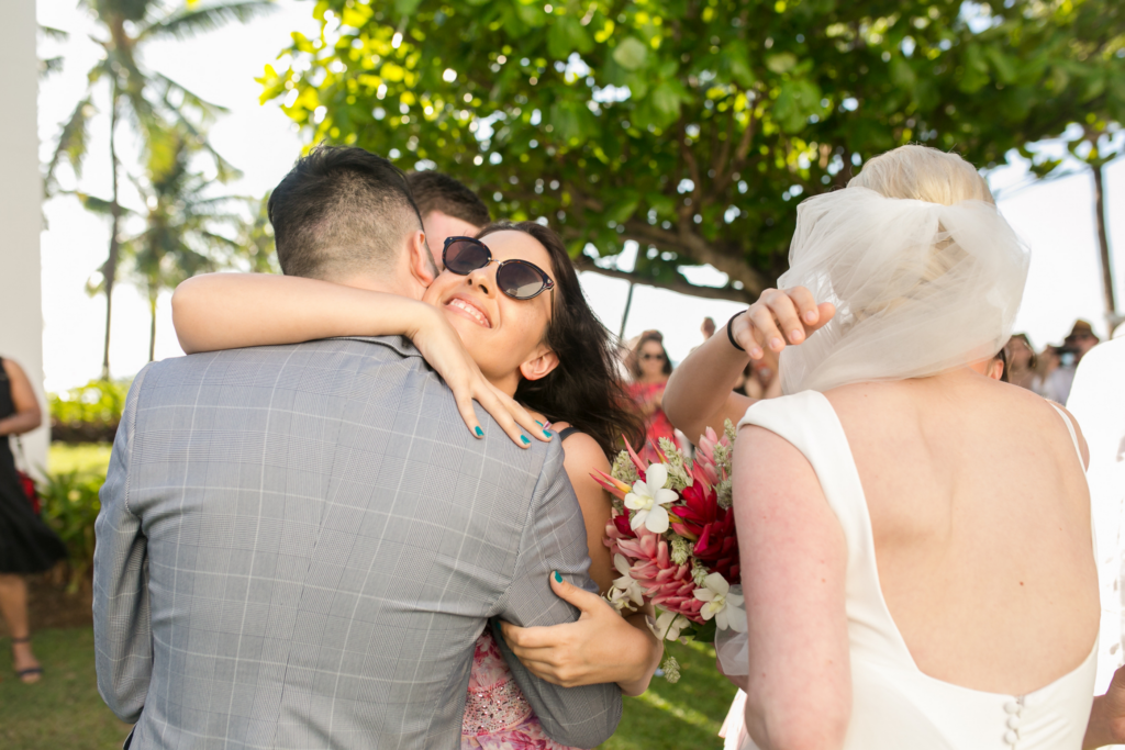 White wedding photoshoot at Hilton Fiji Beach Resort and Spa by Cheer Wedding Photography